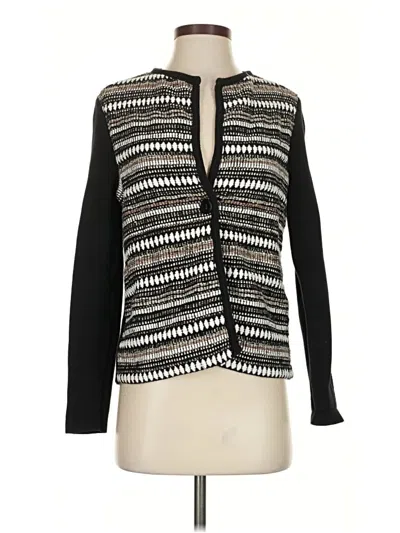Pre-owned Chico's Cardigan Sweater In Black