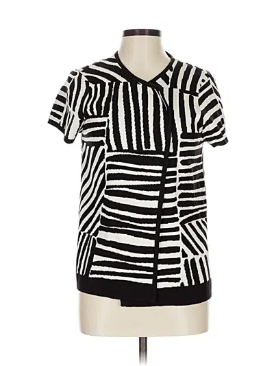 Pre-owned Chico's Cardigan Sweater In Black