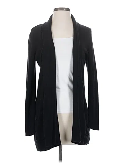 Pre-owned Chico's Cardigan Sweater In Black