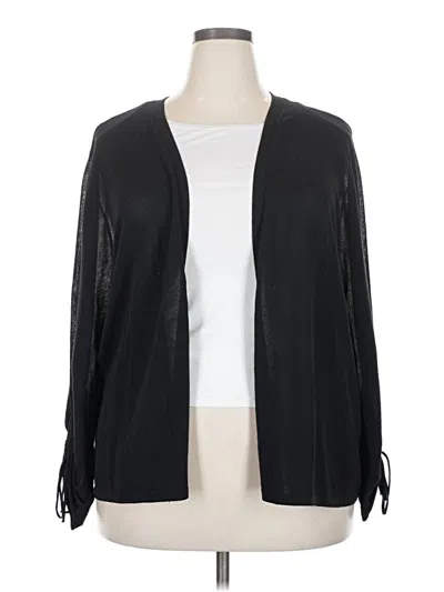 Pre-owned Chico's Cardigan Sweater In Black