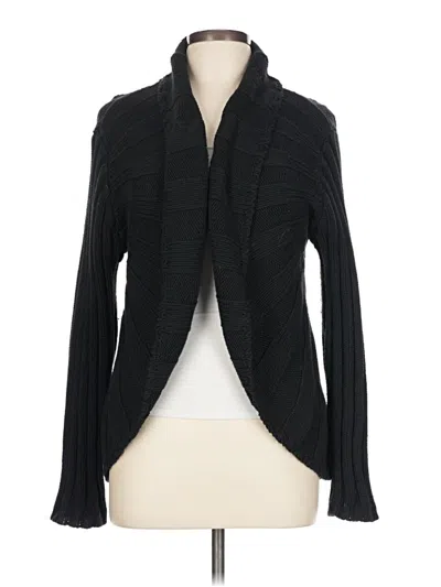 Pre-owned Chico's Cardigan Sweater In Black