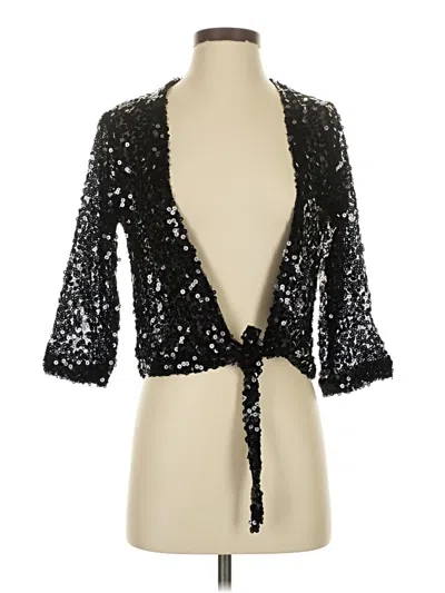 Pre-owned Chico's Cardigan Sweater In Black