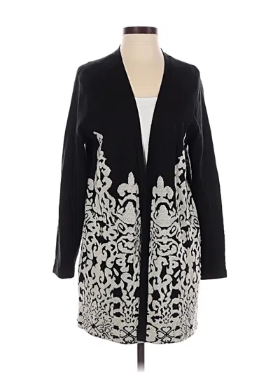 Pre-owned Chico's Cardigan Sweater In Black