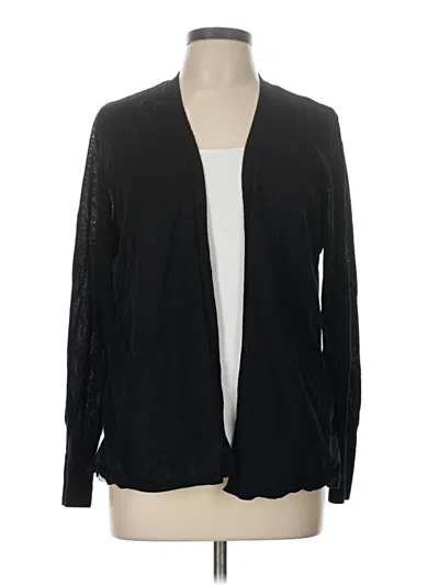 Pre-owned Chico's Cardigan Sweater In Black