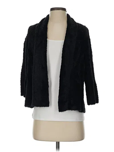 Pre-owned Chico's Cardigan Sweater In Black