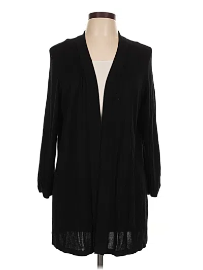 Pre-owned Chico's Cardigan Sweater In Black