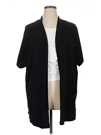 Pre-owned Chico's Cardigan Sweater In Black