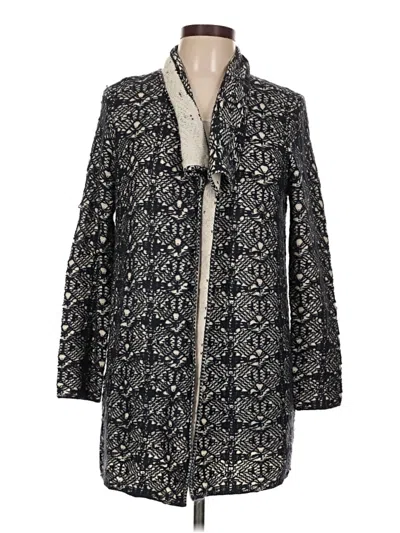 Pre-owned Chico's Cardigan Sweater In Black