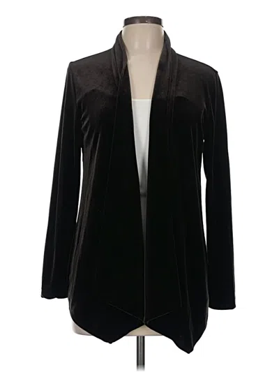 Pre-owned Chico's Cardigan Sweater In Black