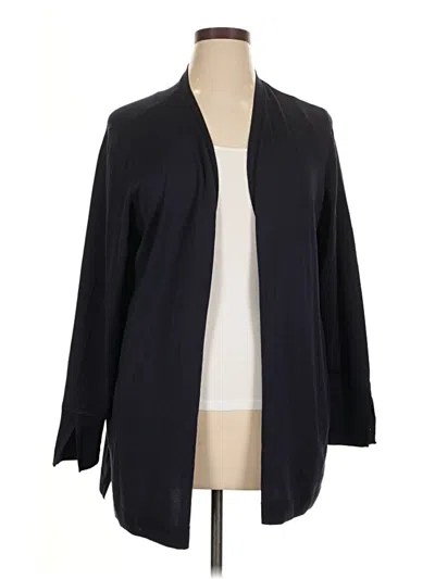 Pre-owned Chico's Cardigan Sweater In Black