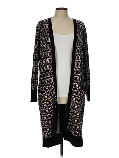 Pre-owned Chico's Cardigan Sweater In Black