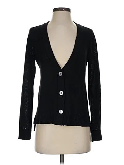 Pre-owned Chico's Cardigan Sweater In Black