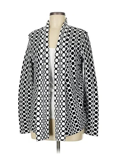 Pre-owned Chico's Cardigan Sweater In Black