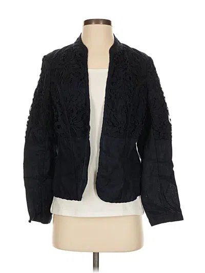 Pre-owned Chico's Cardigan Sweater In Black