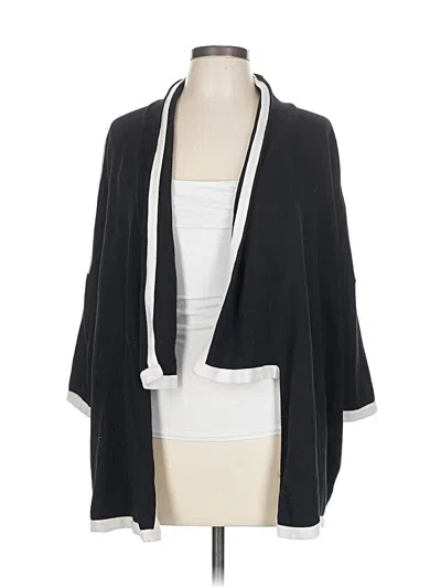 Pre-owned Chico's Cardigan Sweater In Black