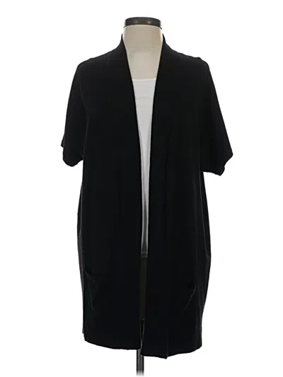 Pre-owned Chico's Cardigan Sweater In Black