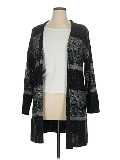 Pre-owned Chico's Cardigan Sweater In Black