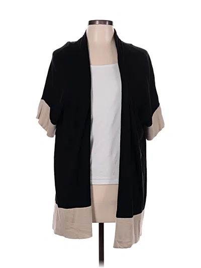 Pre-owned Chico's Cardigan Sweater In Black