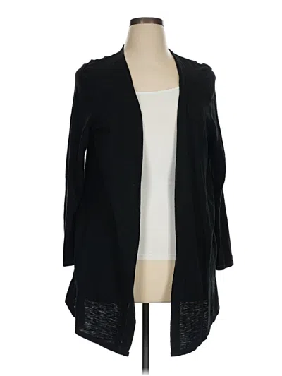 Pre-owned Chico's Cardigan Sweater In Black