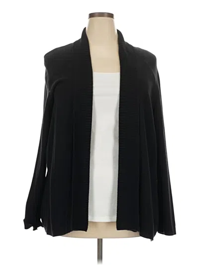 Pre-owned Chico's Cardigan Sweater In Black