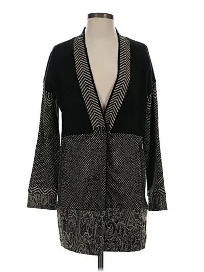 Pre-owned Chico's Cardigan Sweater In Black