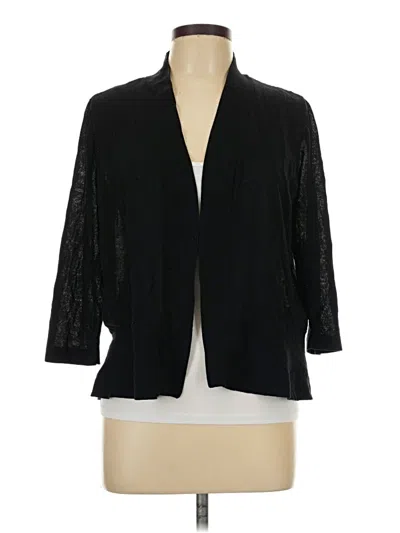 Pre-owned Chico's Cardigan Sweater In Black