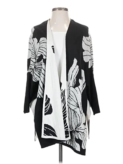 Pre-owned Chico's Cardigan Sweater In Black