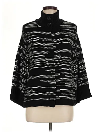 Pre-owned Chico's Cardigan Sweater In Black