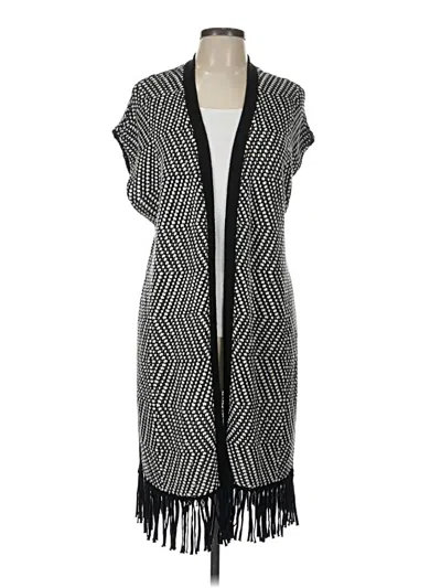Pre-owned Chico's Cardigan Sweater In Black
