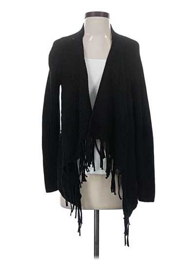 Pre-owned Chico's Cardigan Sweater In Black