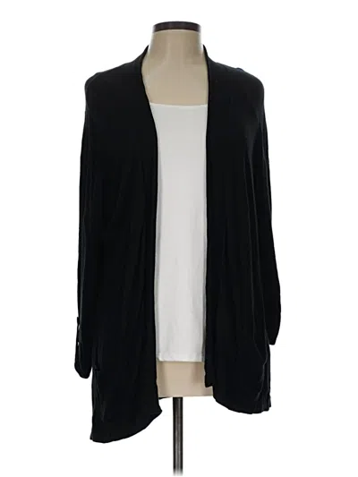 Pre-owned Chico's Cardigan Sweater In Black
