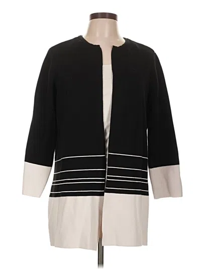 Pre-owned Chico's Cardigan Sweater In Black