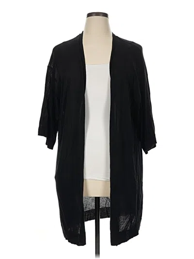Pre-owned Chico's Cardigan Sweater In Black