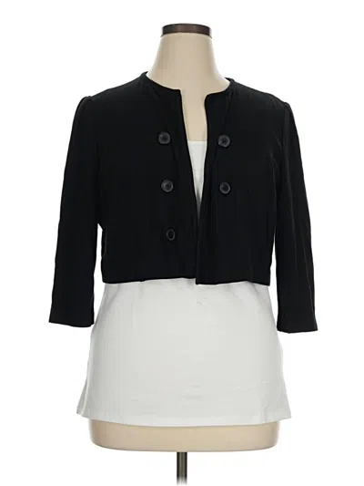 Pre-owned Chico's Cardigan Sweater In Black