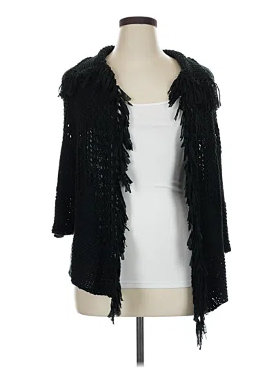 Pre-owned Chico's Cardigan Sweater In Black