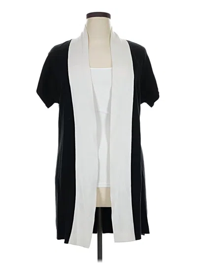 Pre-owned Chico's Cardigan Sweater In Black