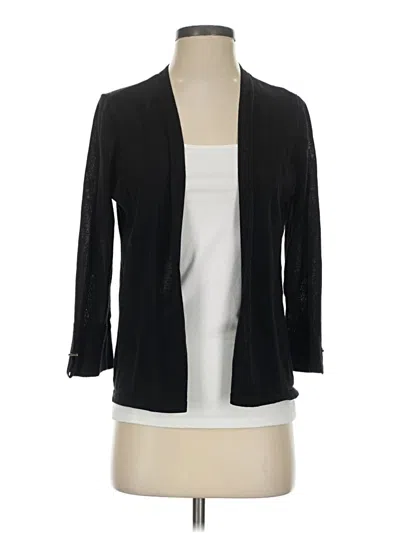 Pre-owned Chico's Cardigan Sweater In Black