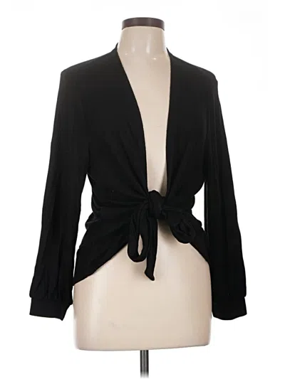 Pre-owned Chico's Cardigan Sweater In Black