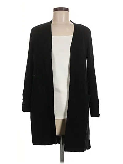 Pre-owned Chico's Cardigan Sweater In Black