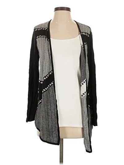 Pre-owned Chico's Cardigan Sweater In Black