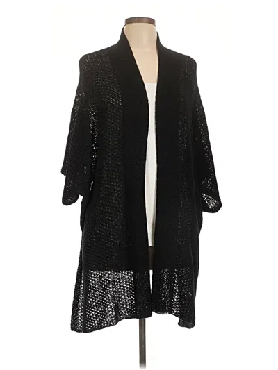 Pre-owned Chico's Cardigan Sweater In Black