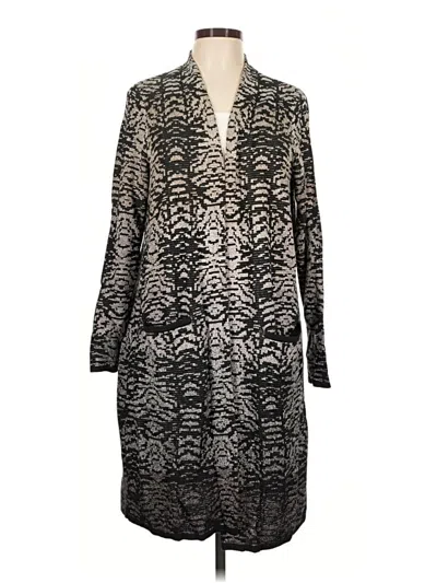 Pre-owned Chico's Cardigan Sweater In Black