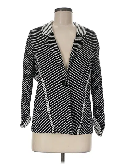 Pre-owned Chico's Cardigan Sweater In Black