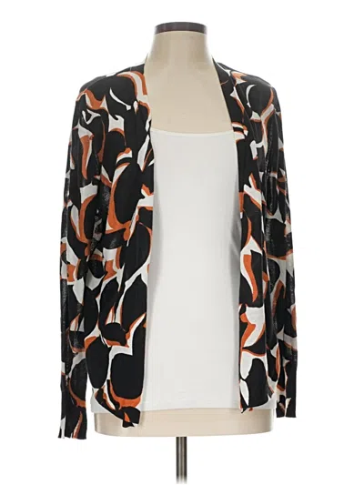 Pre-owned Chico's Cardigan Sweater In Black