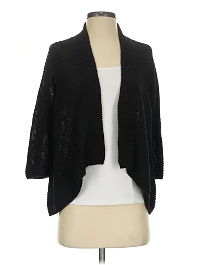 Pre-owned Chico's Cardigan Sweater In Black