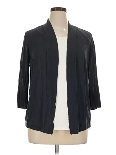 Pre-owned Chico's Cardigan Sweater In Black