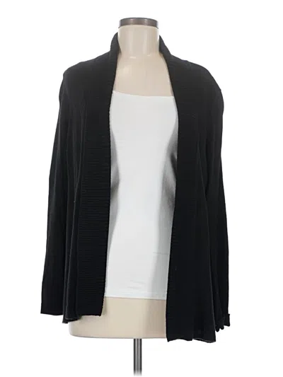 Pre-owned Chico's Cardigan Sweater In Black