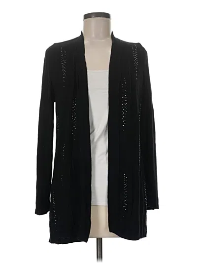 Pre-owned Chico's Cardigan Sweater In Black