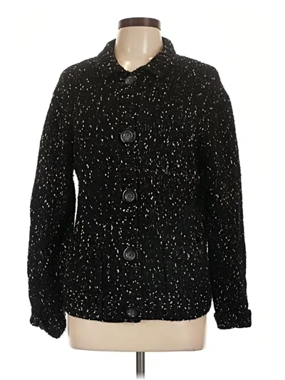 Pre-owned Chico's Cardigan Sweater In Black