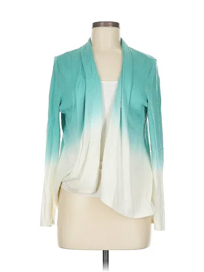 Pre-owned Chico's Cardigan Sweater In Blue